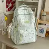Mochila estilo universitario para estudiantes de secundaria menores, versión coreana, gran capacidad, mochila de pentagrama para estudiantes de preparatoria, nuevo modelo 2026 bolsa de doble hombro