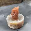 Hombre de Navidad de cristal 3cm piedra natural Papá Noel piedra semipreciosa talla regalo pequeño exquisito