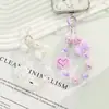 Cadena Corta para Teléfono de Cuentas con Diseño de Moño 3D, Corazón y Estrella, Cadena Corta Hecha a Mano para Teléfono de Cuentas con Asa