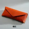 Estuche para Gafas Suministro Directo del Fabricante Estuche Tipo Sobre con Borde Oleoso de PU Estuche para Lentes Ópticas Caja de Almacenamiento para Gafas de Sol Se Puede Imprimir con L