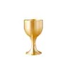 Cálice de Latão Puro, Copo de Cobre para Bebidas Domésticas, Taça de Vinho para Homenagem de Oração, Xícara de Chá para Oferenda, Venda por Atacado de Taças de Vinho