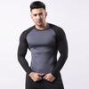 Roupas Masculinas Europeias e Americanas Transfronteiriças Apertadas PRO Alta Elasticidade Secagem Rápida Corrida Fitness Treinamento Basquete Futebol Manga Longa Roupa Esportiva