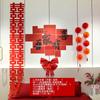 Set de Decoración para Habitación de Boda, Nuevos Suministros para Boda, Palabras Felices, Dormitorio para Hombres y Mujeres, Fondo de Pared Sencillo para Hotel