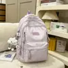 Mochila Nova Estilo Fresca e Doce, Bolsa Escolar Casual e Fofa para Alunos do Ensino Fundamental II e Médio, Mochila Escolar com Estampa de Estrelas Pequenas, Bolsa de Estudante