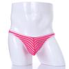CLEVER-MENMODE - Tanga sexy transparente de cintura baja a rayas de color para hombre, transpirable y divertido, venta al por mayor