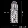Anillo para pene de bola de dragón de cristal con púas, extendido y engrosado, con partículas texturizadas, para restricción del pene y estimulación del clítoris, productos para adultos