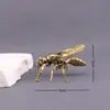 Abejorro Avispa de Latón Puro Creativo Micro Paisaje Gabinete de TV Mascota de Té Decoración del Hogar Escritorio de Oficina Pequeños Adornos