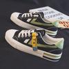 Sapatos Brancos Primavera e Outono Femininos Sapatos de Lona de cano baixo 2023 Primavera Novo Estudante Estilo coreano All-match Borracha Explosivo Board Shoes