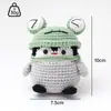 Muñeca de Animal Tejida a Crochet Nueva Hecha a Mano Transfronteriza Rey de la Nieve Regalo Boutique Adornos para Cabeza de Niño Anime Adornos Colgantes de Comida
