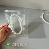 Bolsa Transparente de PVC com Zíper para Joias, Bolsa Anti-Oxidação para Joias, Bolsa Selável Autosselante para Joias, Contas e Pulseiras