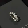 Anillo de Cadena Doble para Dedo Índice con Textura Irregular para Mujer, Simple, Moderno, de Alta Gama, Versátil, Anillo Abierto Personalizable para Dedo Índice