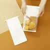 Bolsas para pan tostado de alambre crimpado, impresión a color en lotes pequeños, universales, papel kraft blanco, para hornear, sellado octagonal, bolsas de embalaje personalizadas