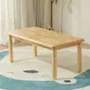 Mesa y silla de madera maciza para jardín de infantes juego de escritorio de madera de pino para niños mesa de aprendizaje de juegos juguetes de educación temprana para bebés