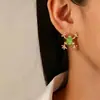 Brincos Femininos de Liga de Zinco com Zircônia e Pérola Imitação, Design Criativo Tendência Personalizado Transfronteiriço, Animal Sapo