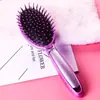 Peine Rizo Casero para Mujeres, Peine Especial con Bolsa de Aire para Masaje Capilar para Alisar el Cabello, Peine Rizador Antiestático para Flequillo con Bolsa de Aire