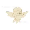 12 Estilos Adornos de Madera en Blanco Mariposa Libélula Caracol Flor Forma Decoración del Hogar Manualidades