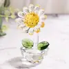 Adornos de Girasol de Cristal Regalos para Fiesta de Año Nuevo Auspiciosos y Prósperos Decoraciones para Sala de Estar Comedor Regalos