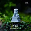 Ciudad Vacía Linterna de Piedra Despertar León Puerta Torii Estatua de Buda Pabellón de Piedra Musgo de Hialita Adorno de Micro Paisaje