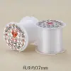 Carrete pequeño portátil de línea de pesca transparente, hilo para abalorios DIY, hilo de cristal no elástico, línea de pesca para pescar.