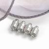 Fivela Magnética Redonda Cilíndrica Banhada a Cobre Ouro Real 18K Conexão Final para Colar Pulseira Acessórios DIY B104