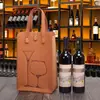 Bolsa de fieltro para vino de venta caliente transfronteriza, individual y doble, bolsa de almacenamiento de regalo para vino, bolsa de regalo portátil para bebidas de vino