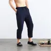 5 Pantalones Casuales Nuevos de Algodón y Lino para Hombre, Pantalones de Lino, Largo Tres Cuartos y Nueve Cuartos, Corte Ajustado, Estilo Verano, Pantalones Casuales para Hombre Estilo Chino