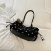 Bolso tote de gran capacidad estilo coreano para el día a día, diseño de nicho, lunares, alto valor estético, bolso de hombro moderno y a la moda, bolso de axila elegante