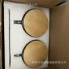 Taza de Café Retro con Asa de Vidrio Repujado Transfronteriza con Cuchara Tapa de Madera Taza para Avena Taza para Desayuno Taza de Leche Bol para Yogur