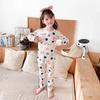 Conjunto de ropa interior infantil, pijamas de bebé de verano, primavera y otoño, ropa de bebé con aire acondicionado, ropa fina dividida con aire acondicionado, manga larga