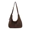 Moda 2026 Otoño Nuevo Bolso de Mano de Gran Capacidad Bolso de Hombro Gamuza Nicho Retro Versátil Cruzado Bolso Dumpling