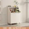 Armário de Chá de Madeira Maciça Aparador de Luxo Leve Armário Simples de Preparo Armário Lateral Integrado de Parede Armazenamento de Sala de Estar Armário Lateral Armário de Café
