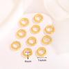 DIY frisado pulseira colar buraco contas tridimensionais banhado a cobre 18K ouro real estilo chinês pingente de gota de ouro antigo