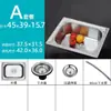 Fregadero de Pared de Acero Inoxidable 304 de una Sola Ranura Engrosado con Soporte, Fregadero de Cocina, Lavabo para Platos, Lavabo de Balcón