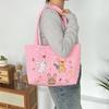 Bolso de Hombro Nuevo Acolchado con Corazón Bolso Tote con Dibujo de Cerezas Lindas Bolsos de Mano de Compras para Mujer