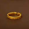 Nuevo Anillo Abierto Dorado Estilo Chino para Mejorar la Fortuna, Diseño de Nicho, Elegante Anillo para el Dedo Índice, Lujo Ligero, Joyería de Alta Gama