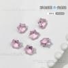 Pedras de Strass de Floco de Neve, Pedras de Strass Coloridas com Fundo Pontiagudo para Nail Art, Cristais de Vidro Brilhantes para Nail Art, Decorações de Nail Art de Natal de Flor de Gelo Branca Venda por Atacado