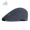 Boina de Algodón Nueva para Hombre de Primavera y Verano, Gorra Artística Retro Británica, Gorra de Pico para Mujer, Tendencia Juvenil Estilo Coreano