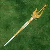 Guan Yu Hoja de Dragón Verde Media Luna Lu Bu Alabarda Fang Tian Juguetes Periféricos de los Tres Reinos Espadas Armas de Plástico PP Arma de Zhang Liao
