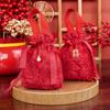 Boda de Estilo Chino Especial Nueva Bolsa de Dulces de Boda de Mano Sensación de Alta Gama Bolsa de Dulces para Regalo de Mano Caja de Dulces para Boda