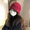 Gorro de Punto Elegante 100% Lana para Mujer, Cálido y Versátil para Otoño e Invierno, Gorro de Punto que Hace que la Cara Parezca Más Pequeña, Gorro Holgado