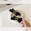 Pinza de Plátano con Lazo Etiqueta Dorada Vintage para Mujer, Pinza Giratoria para Fijar Cola de Caballo Alta, Pasador para la Parte Posterior de la Cabeza Media Recogida, Accesorio para el Cabello