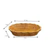 Cesta premium de snacks y frutas, cesta escurridora, frutero tejido de imitación de ratán, estilo de lujo ligero, bandeja de exhibición para sala de estar del hogar, bandeja para dulces