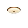Lámpara de Techo para Interiores de Alto Brillo con Protección Ocular, Estilo Retro Mid-Century con Flores, Sin Costuras, Ahorradora de Energía, para Baño, Dormitorio, Cocina