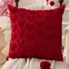 Almofada de Pelúcia Tridimensional Jacquard Dia dos Namorados Almofada Simples Moderna Sofá Sala de Estar Almofada de Amor Capa de Almofada Atacado