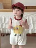 Macacão de Bebê Verão Roupas Infantis para Meninos e Meninas, Sem Mangas, Super Fofo, Estilo Fino, Roupa para Passeio de 100 Dias, Roupas de Bebê