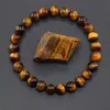 Temu Xiyin Tk Pulseira Popular Transfronteiriça Ametista Natural Pedra Olho de Tigre Fluorita Flor Cristal Verde Rosa Pedra Rosa Pulseira