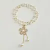 Cadena de Suéter de Perlas Versátil Otoño e Invierno Simple y Elegante Collar de Fragancia Pequeña de Alta Gama Collar de Diseño de Nicho de Lujo Accesible para Mujer