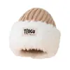 Gorros Cálidos de Otoño e Invierno para Mujeres con Circunferencia de Cabeza Grande, Gorros de Lana Tejida, Gorros de Felpa Versátiles de Celebridad de Internet, Pequeños Gorros Versátiles para el Frío que Muestran la Cara, Modernos