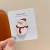 Broche de joyería de aceite de goteo de alta gama estilo bosque caricatura 2026 nuevo pin al por mayor insignia navideña linda europea y americana