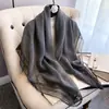 Lenço Fino de Linho Renda Algodão Linho Xale Externo de Verão Feminino Lenço de Moda Primavera e Outono Atacado